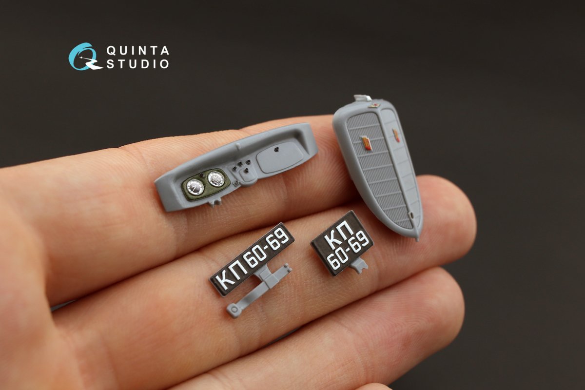 Quinta Studio QD35006 GAZ-M1 3D-Printed &amp;amp; colored Interior on decal paper (for Zvezda kits) 1/35 – obrázek 4