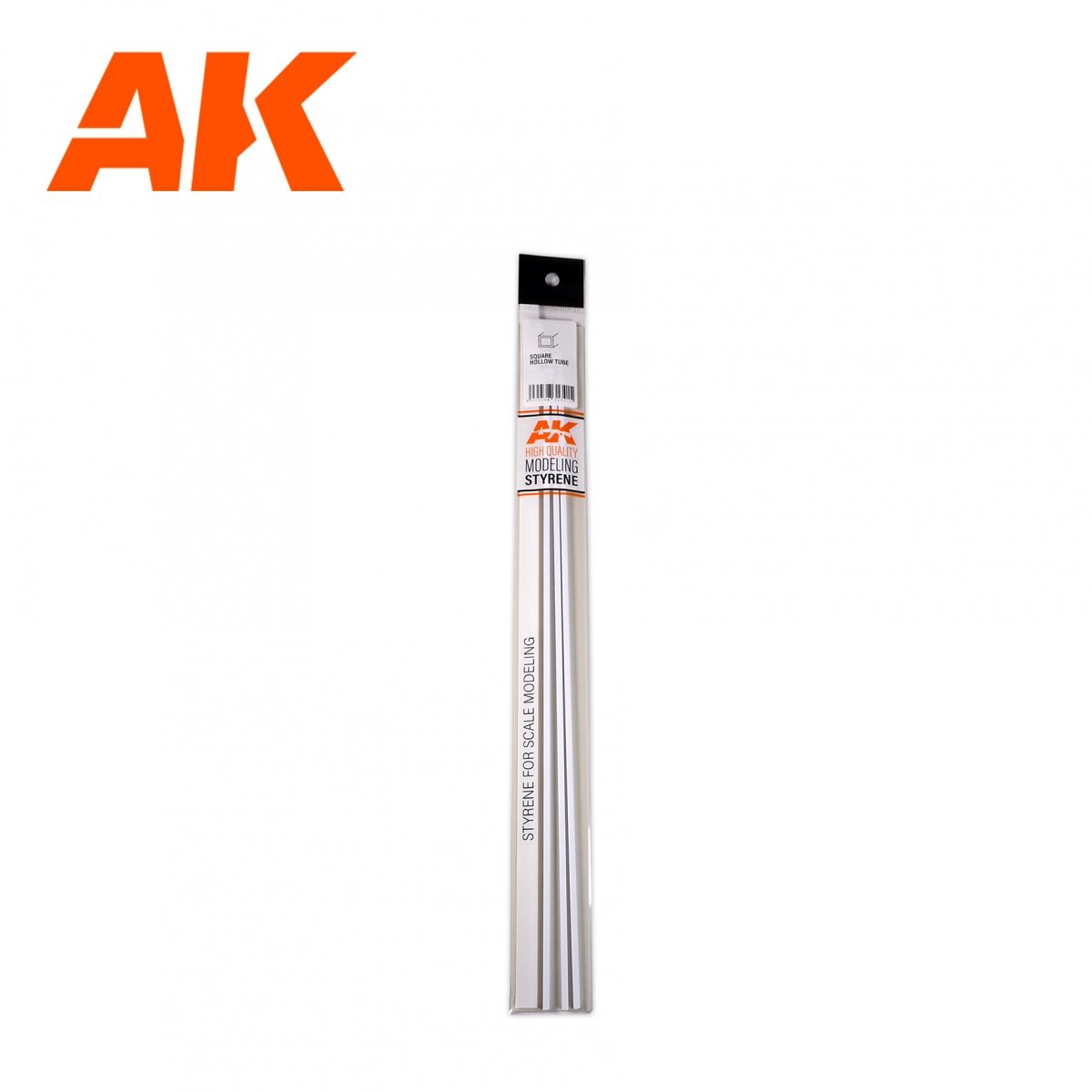 AK Interactive AK6549 SQUARE HOLLOW TUBE 5.00 X 350MM – STYRENE SQUARE HOLLOW TUBE – (3 UNITS) – immagine 3