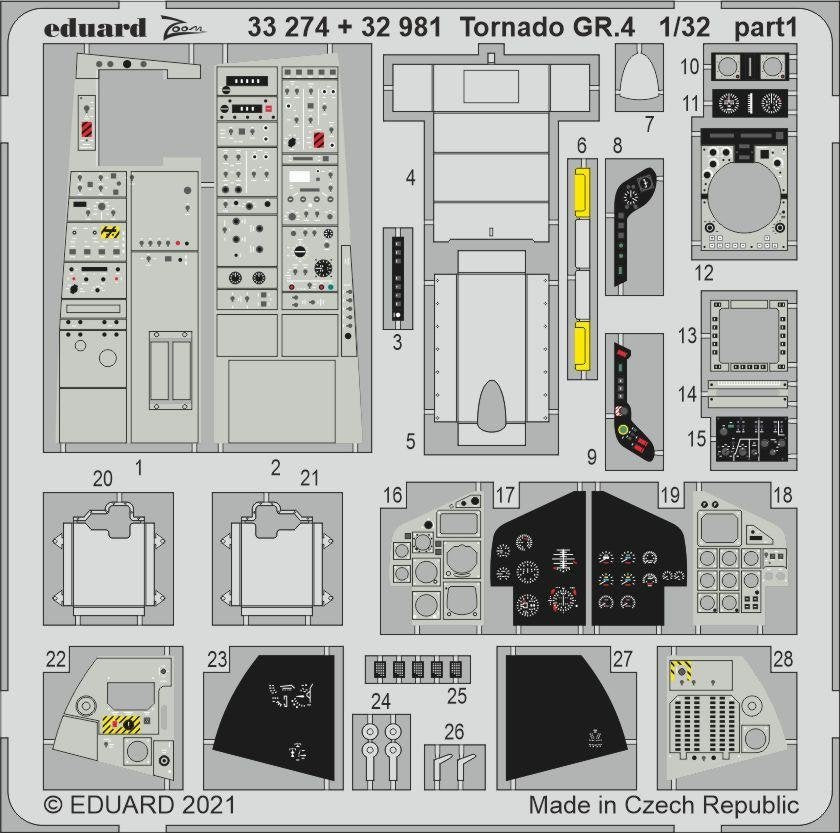 Eduard 33274 Tornado GR.4 for ITALERI 1/32 – Bild 2