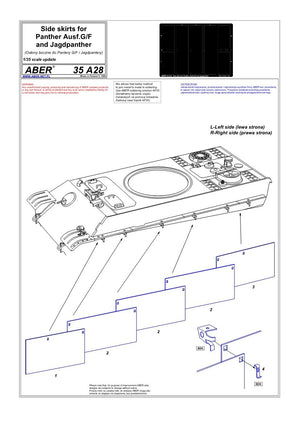 Aber 35A028 Side skirts for Panther Ausf.G and Jagdpanther – Bild 4
