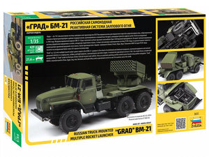 Zvezda 3655 Multiple Rocket Launcher BM-21 &amp;quot;Grad&amp;quot; 1/35 – Bild 2