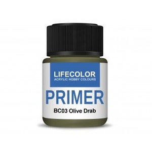 Lifecolor BC03 Acrylic Primer Olive Drab 22ml – obrázek 2