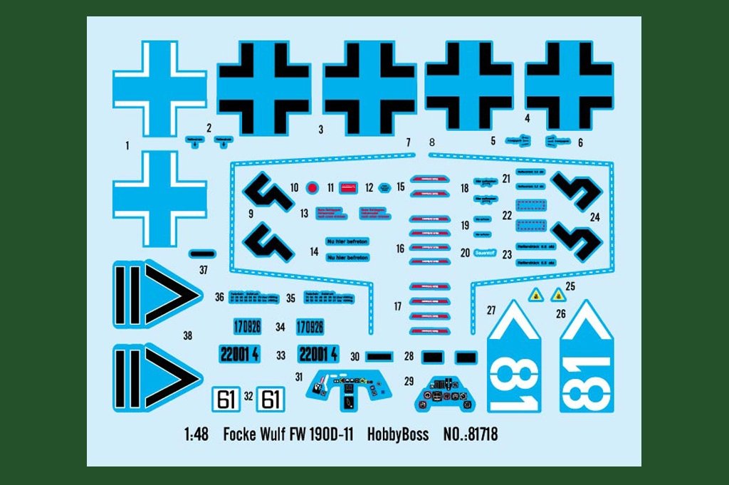 Hobby Boss 81718 Focke Wulf FW 190D-11 1/48 – obrázek 4