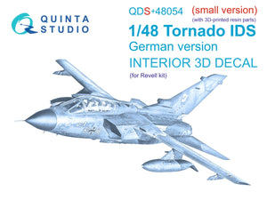 Quinta Studio QDS+48054 Tornado IDS German 3D-Printed &amp;amp; colored Interior on decal paper (Revell) (small version) (with 3D-printed resin parts) 1/48
