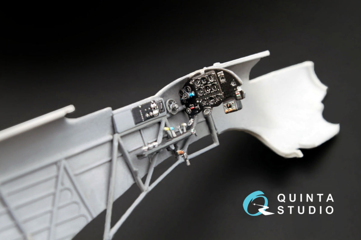 Quinta Studio QD48004 Yak-1B (late production) 3D-Printed &amp;amp; colored Interior on decal pape (for all kits) 1/48 – Bild 9
