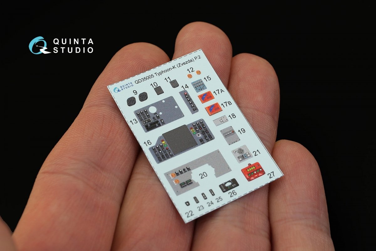 Quinta Studio QD35005 MRAP Typhoon-K 3D-Printed &amp;amp; colored Interior on decal paper (for Zvezda kits) 1/35 – immagine 7