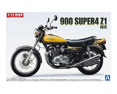 Aoshima 05531 KAWASAKI 900 SUPER4 Z1 witth CUSTOM PARTS 1/12