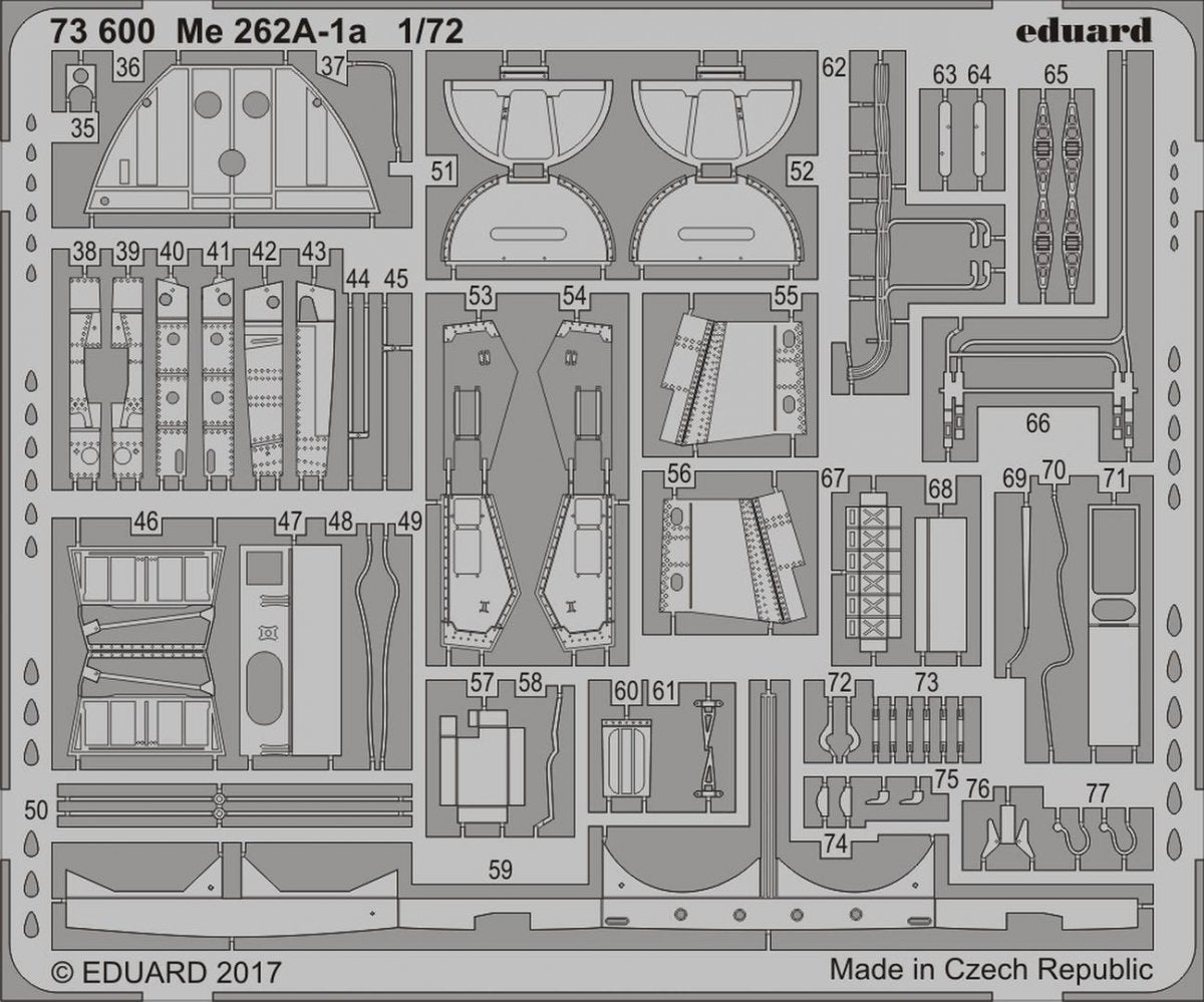Eduard 73600 Me 262A-1a 1/72 AIRFIX – obrázek 2