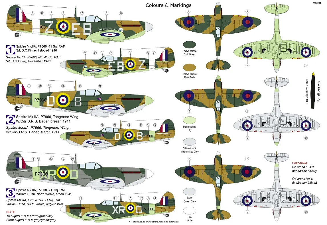 Kovozavody Prostejov KPM0306 Spitfire Mk.IIa “Aces” 1/72 – immagine 2