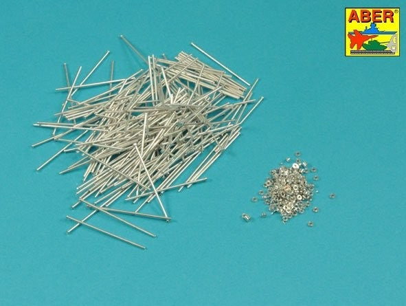 Aber 16170B Set of pins for Panther tank tracks x176 pcs / Zestaw sworzni do gąsienic czołgu Panther x176 szt 1/16