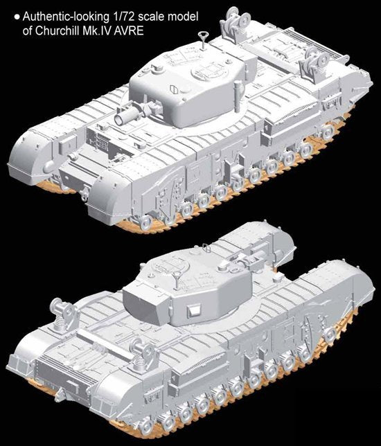 Dragon 7521 Churchill Mk.IV AVRE 1/72 – image 4