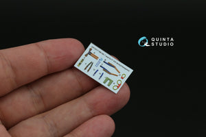 Quinta Studio QD72101 F-104S 3D-Printed &amp;amp; colored Interior on decal paper (Hasegawa) 1/72 – image 6