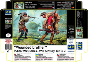 Master Box 35210 Wounded brother. Indian Wars series, 18th century. Kit No. 2 1/35 – immagine 2