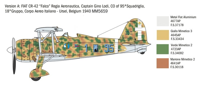 Italeri 2801 FIAT CR.42 Falco 1/48 – Bild 9