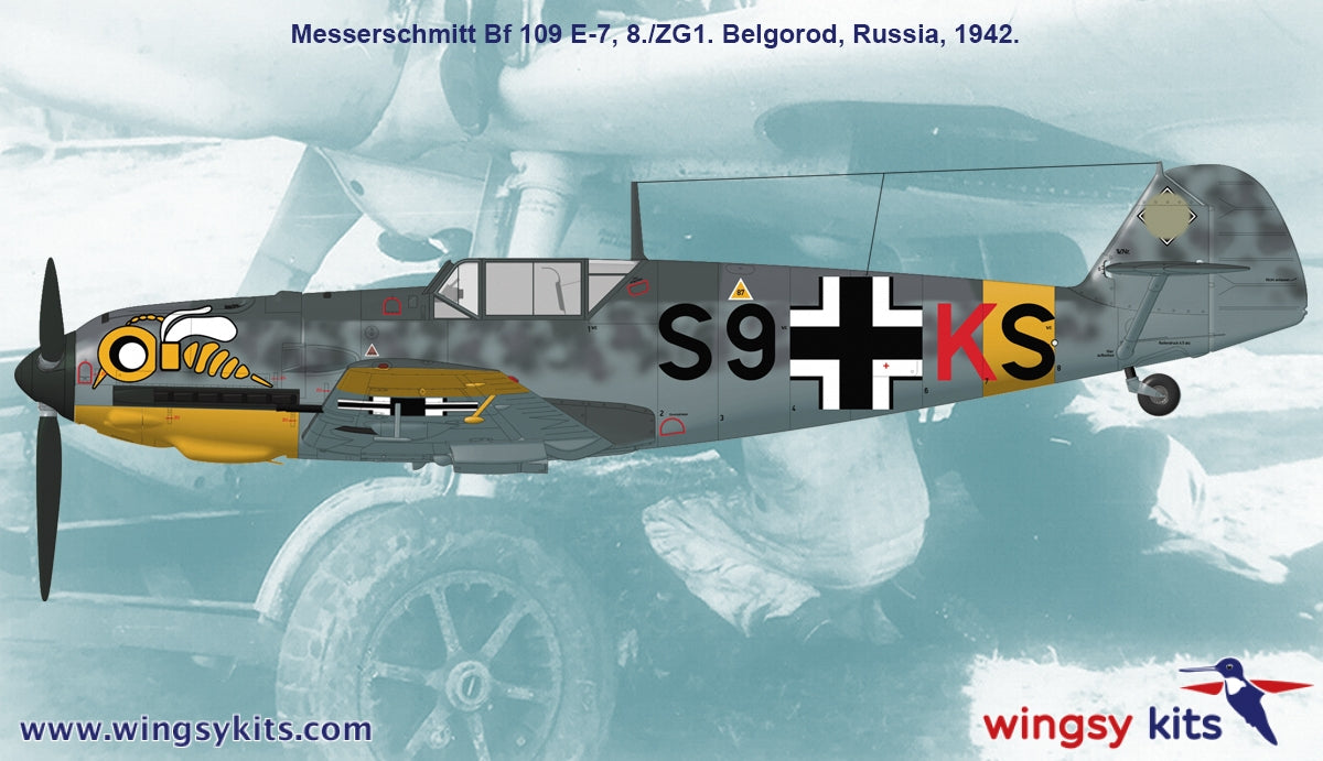 Wingsy Kits D5-11 German WWII Fighter MESSERSCHMITT Bf 109 E-7 1/48 – image 3
