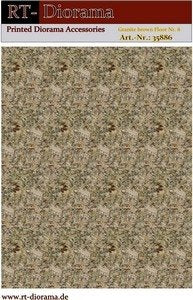 RT-Diorama 35886 Printed Accessories: Granite brown Floor No.8 1/35