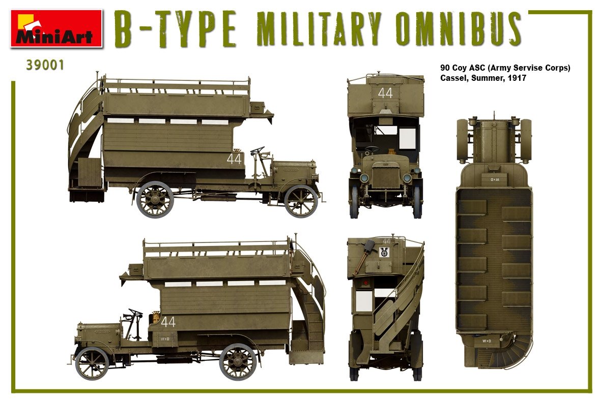 MiniArt 39001 B-TYPE MILITARY OMNIBUS 1/35 – image 8