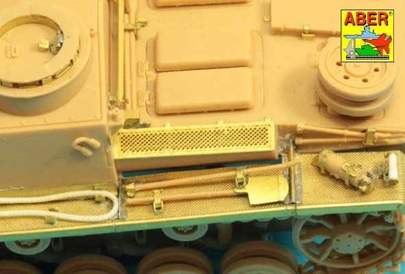 Aber 48A31 Grilles for Pz.Kpfw. III &amp;amp; Stug III Fit to Tamiya models: 32540; 32524; 32525; 32543; 1/48 – Bild 8