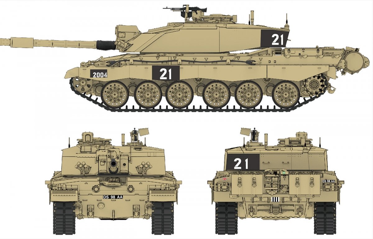 Rye Field Model 5062 Challenger 2 with workable track links 1/35 – zdjęcie 6