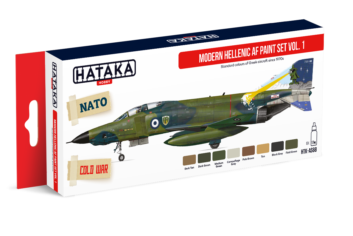 Hataka HTK-AS68 Modern Hellenic AF paint set vol. 1 (8x17ml) – image 2