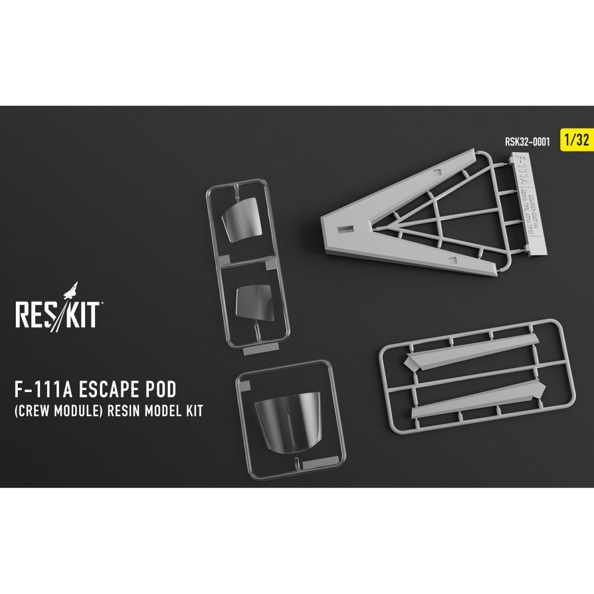 RESKIT RSK32-0001 F-111A Escape Pod (Crew Module) resin model kit 1/32
