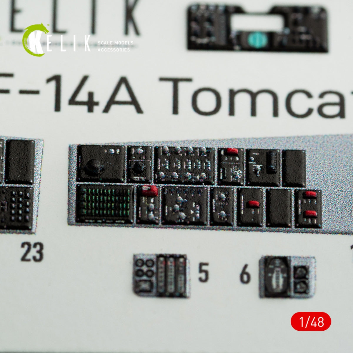 KELIK K48074 F-14A TOMCAT INTERIOR 3D DECALS FOR ITALERI KIT 1/48 – image 8