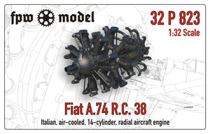 FPW Model 32P823 Fiat A.74 RC 38 1/32