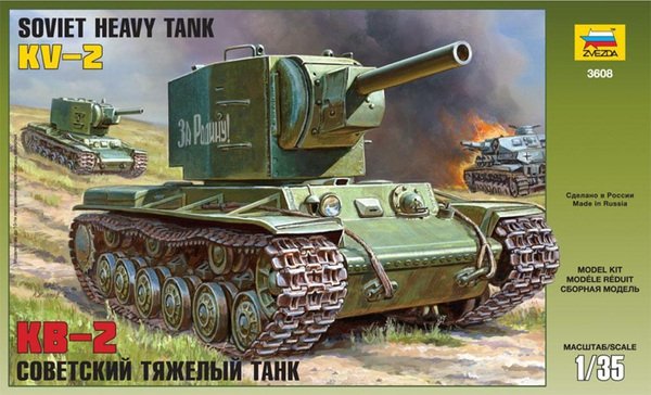 Zvezda 3608 Soviet heavy tank KV-2 (1/35)