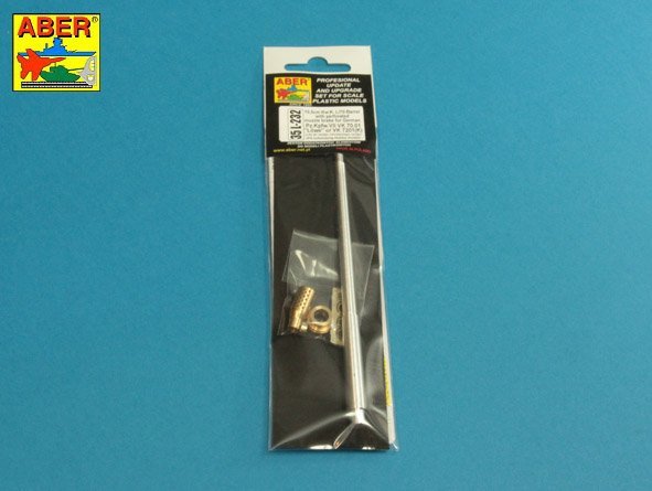 Aber 35l-232 10.5cm KwK L/70 barrel with perforated muzzle brake for German Pz.Kpfw. VII Lowe or VK 7201(K) 1/35 – image 2
