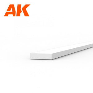 AK Interactive AK6509 STRIPS 0.50 X 2.00 X 350MM – STYRENE STRIP – (10 UNITS) – image 2