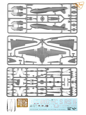 Clear Prop! CP72051 DH.88 COMET DH.88 Comet MacRobertson Trophy Air Race ADVANCED KIT 1/72 – obrázek 3