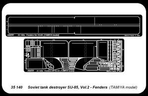 Aber 35140 Soviet SU-85 tank gun part 2 additional set of fenders (TAM) (1/35) – image 4