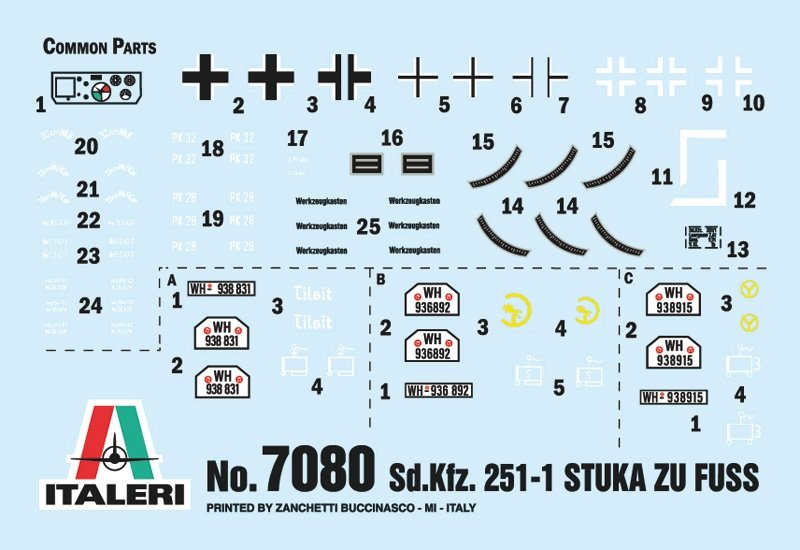 Italeri 7080 Sd. Kfz. 251/1 Wurfrahmen Stuka zu Fuss 1/72 – image 5