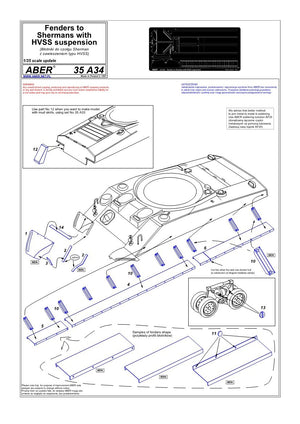 Aber 35A034 Fenders for erf with HVSS suspension (1/35) – Bild 4