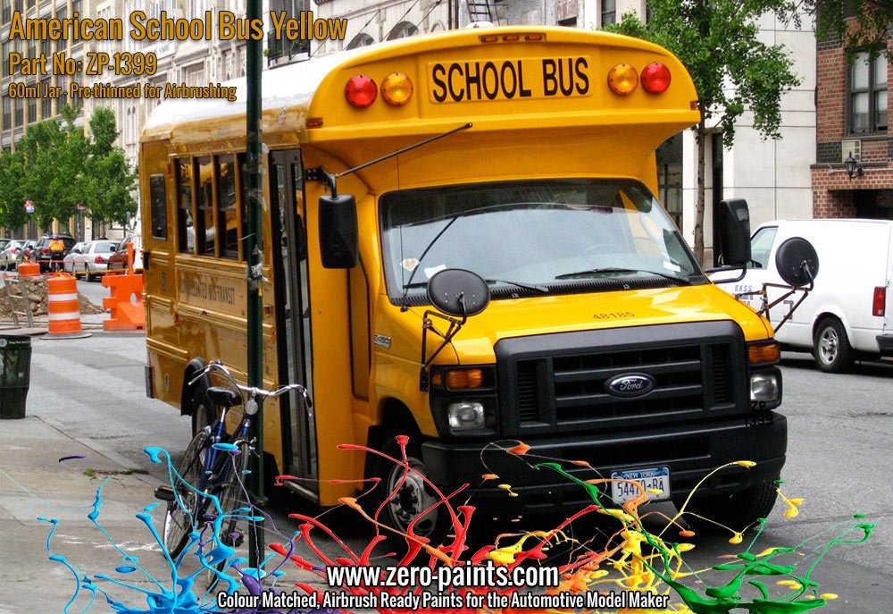 Zero Paints ZP-1399 American School Bus Yellow Paint 60ml – image 2