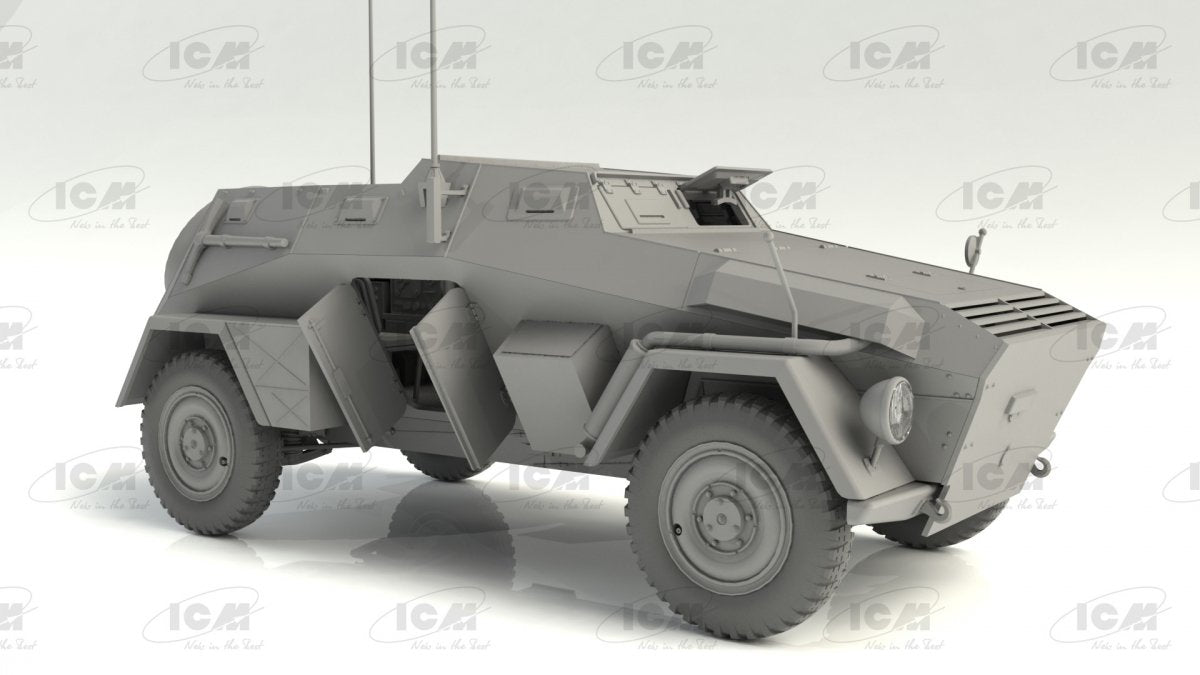 ICM 35110 Sd.Kfz. 247 Ausf.B, Véhicule Blindé du Commandement Allemand 1/35 – image 3