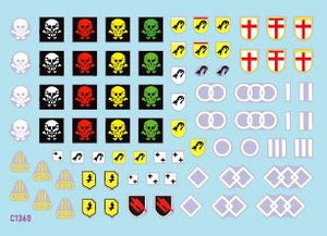 Star Decals 35-C1360 StuG-Abt 2 Generic insignia and unit markings for the Sturmgeschutz units 1/35 – obrázek 2