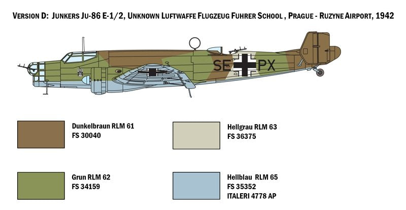 Italeri 1391 JU 86 E1/E2 1/72 – image 4