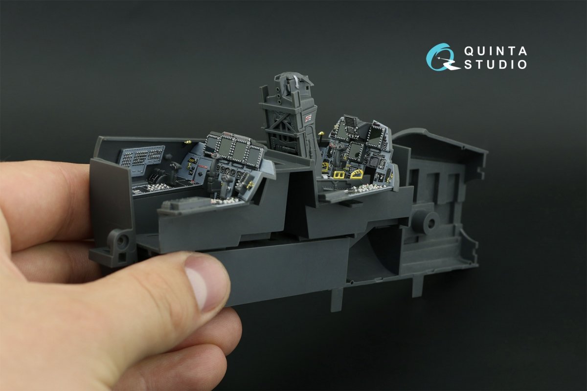 Quinta Studio QD32119 F-15E 3D-Printed &amp;amp; colored Interior on decal paper (Tamiya) 1/32 – Bild 3