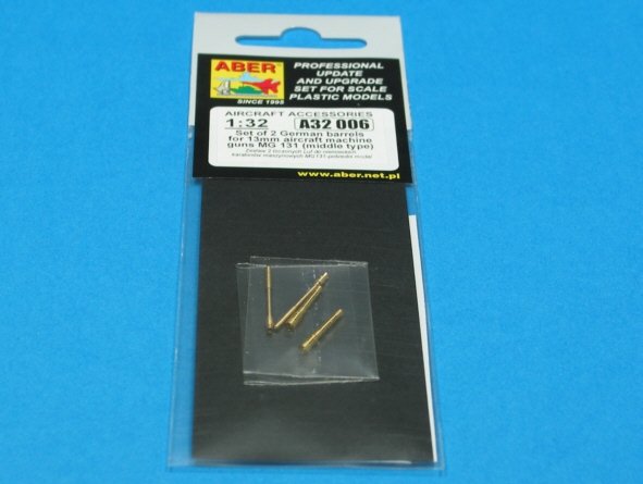 Aber A32006 Set of 2 barrels for German 13mm aircraft machine guns MG 131 (middle type) 1/32 – image 5