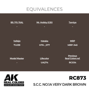 AK Interactive RC873 SCC No.1A Very Dark Brown 17 ml – image 3