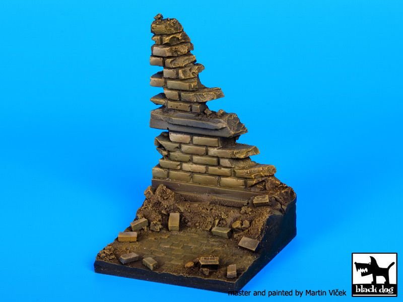 Black Dog D35056 Ruined wall N°3 base 1/35 – obrázek 5