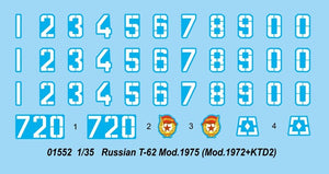 Trumpeter 01552 Russian T-62 Mod.1975 Mod.1972+KTD2 – Bild 2