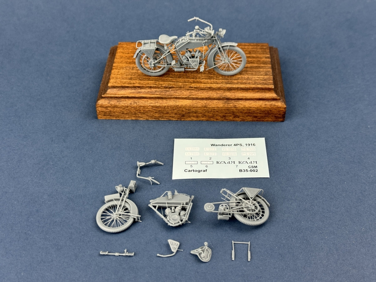 Copper State Models B35-002 Wanderer 4PS 1916 Motorcycle 1/35 – image 6