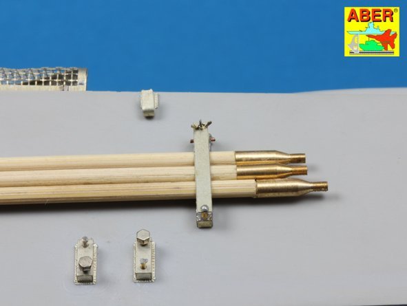 Aber 16052 Barrel cleaning rods with brackets for Tiger II 1/16 – Bild 7
