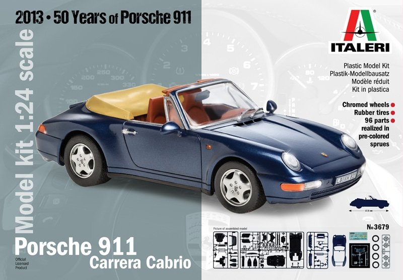 Italeri 3679 Porsche 911 Carrera Convertible (1/24)