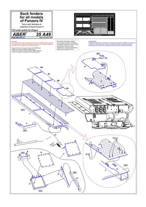 Aber 35A049 Rear fender section for Panzer IV-based vehicles (DRA) (1/35) – image 4