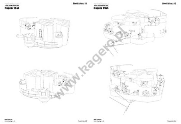 Kagero 7090 The Japanese Battleship Nagato 1944 EN/PL – obrázek 4