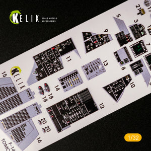 KELIK K32014 F-14D SUPER TOMCAT - INTERIOR 3D DECAL FOR TRUMPETER KIT 1/32 – image 3