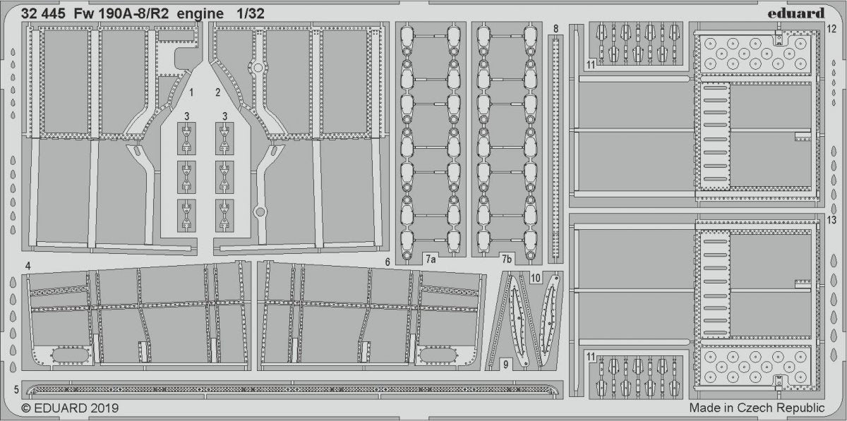 Eduard 32445 Fw 190A-8/ R2 engine REVELL 1/32